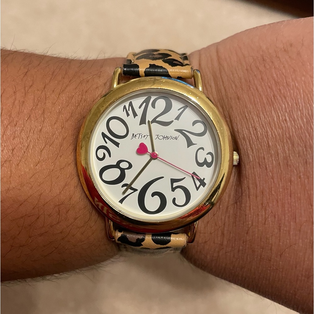 Betsey Johnson Cheetah Watch